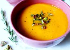 Carrot, Apple & Rosemary Soup