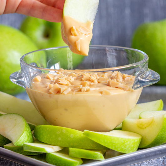 Crunchy Apple & Butterscotch Dippers